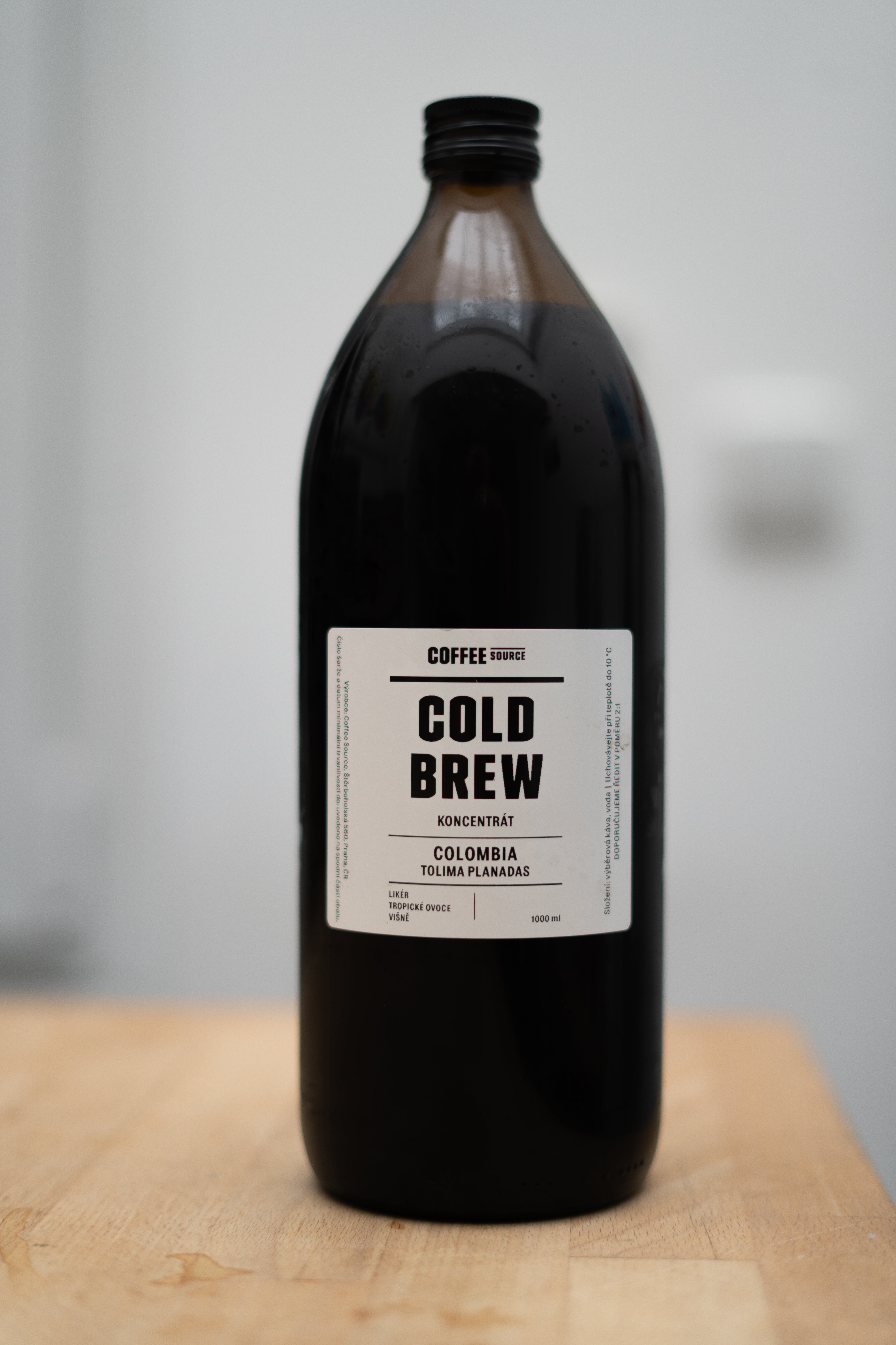 Cold Brew KONCENTRÁT - Colombia Tolima 1000ml – Coffee Source 