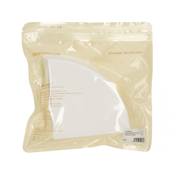 Timemore papírový filtr bílý - V60 02 (100ks) Shanghai