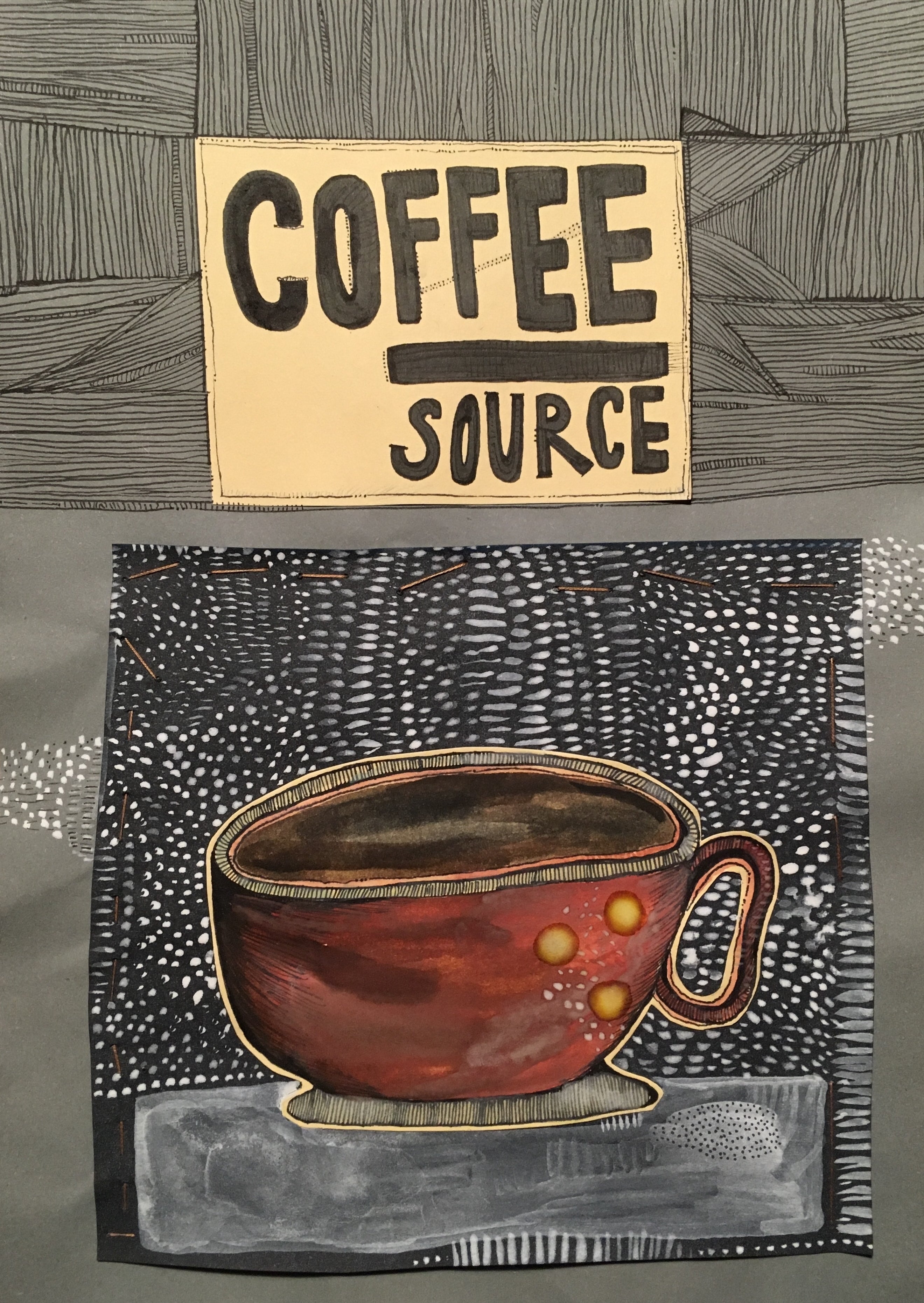 illustrated songbook of the band Zrní