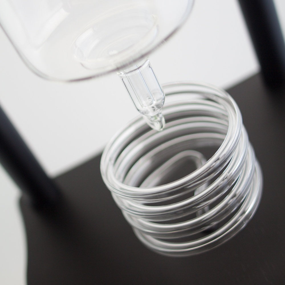 25 Cup Cold Drip Maker Straight Black Wood Frame