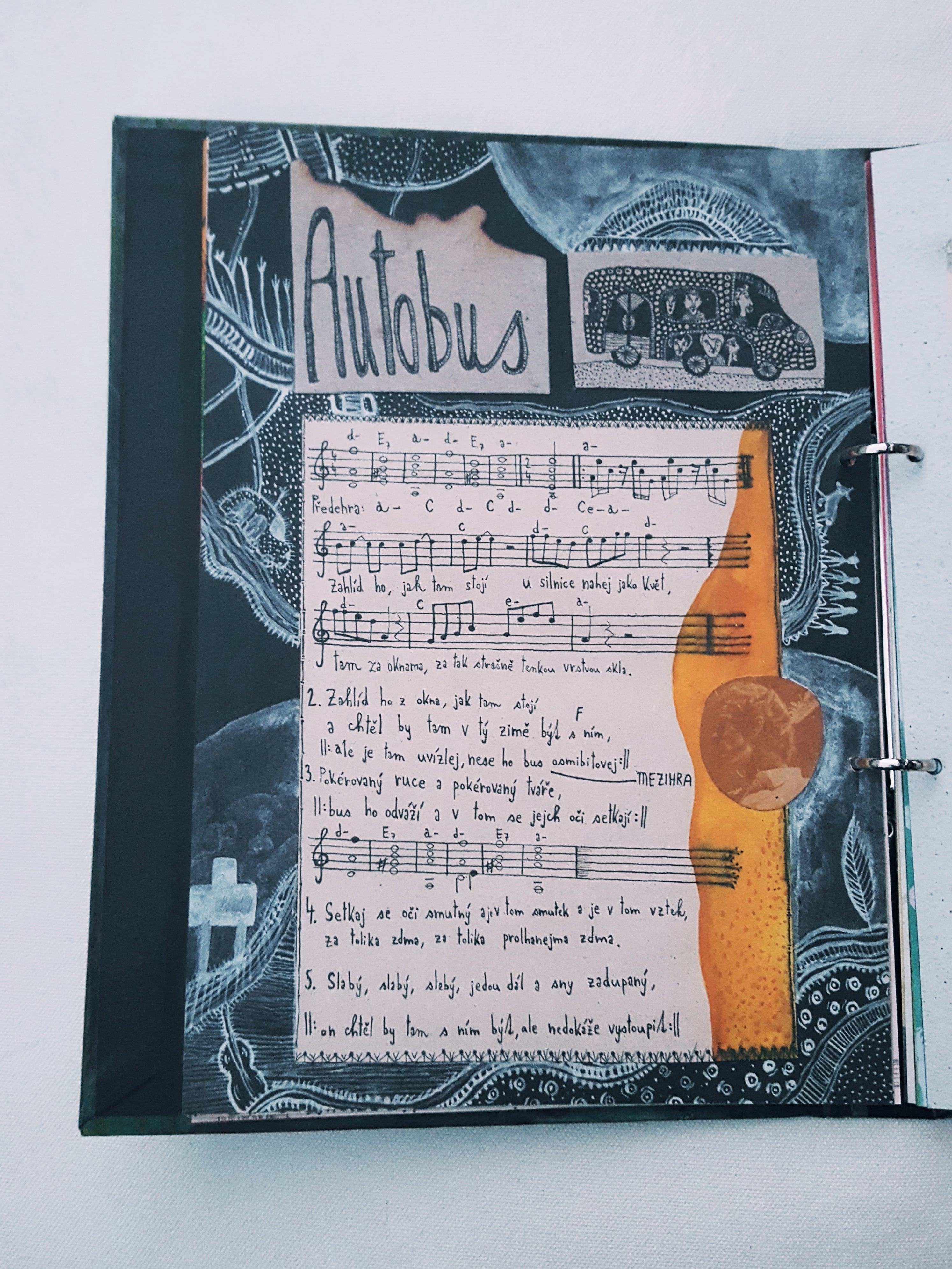 illustrated songbook of the band Zrní
