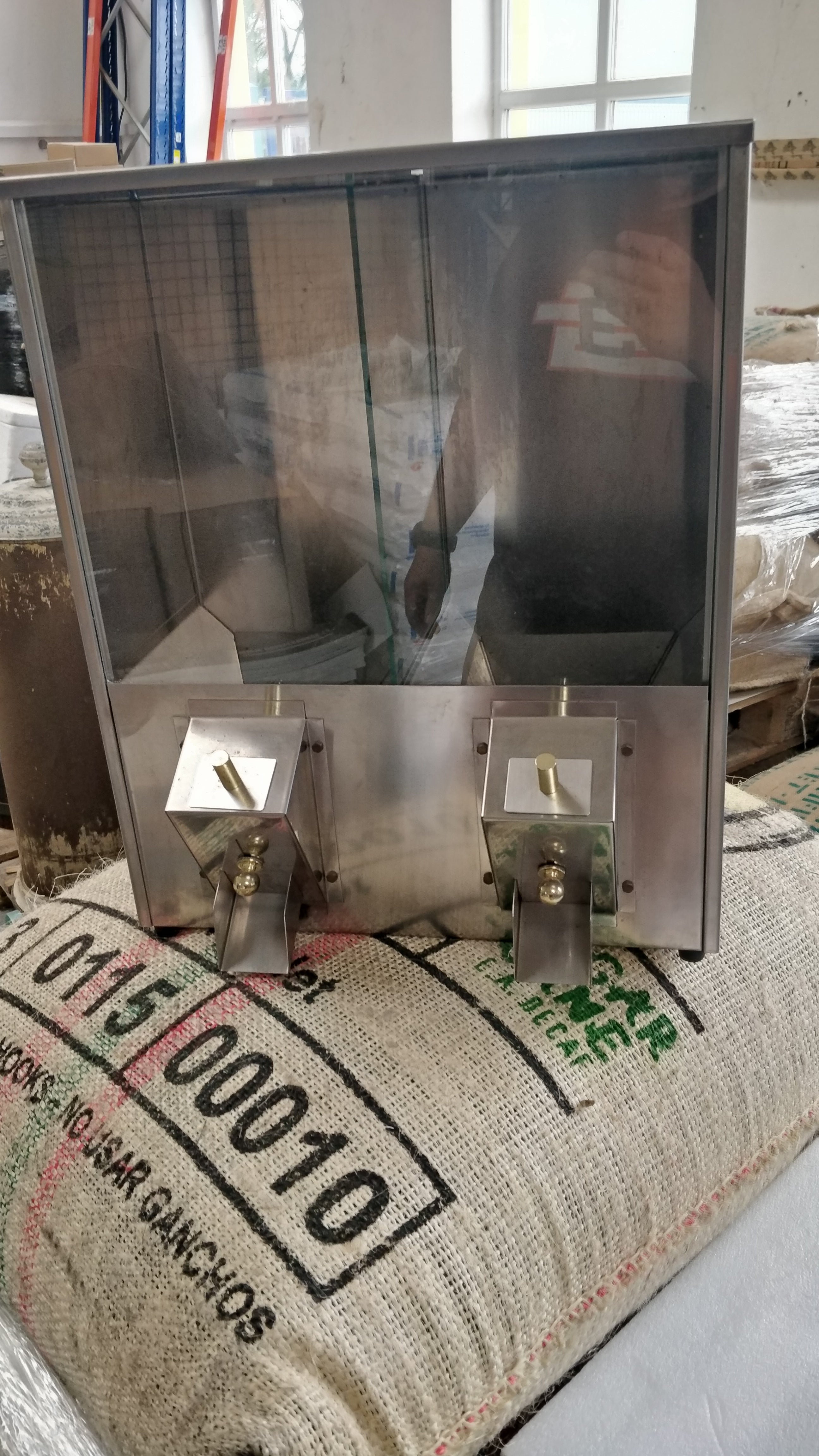 silo na kávu 2 komory