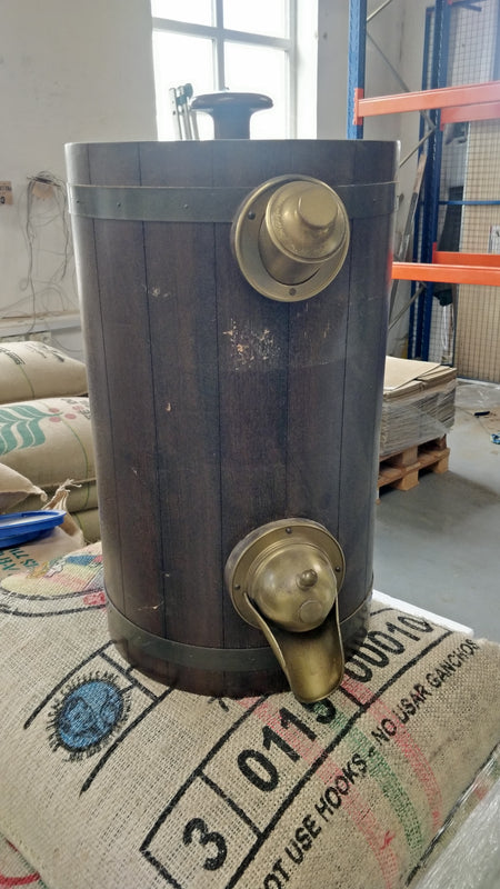 silo na kávu - dřevěné