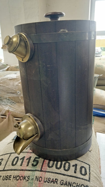 silo na kávu - dřevěné