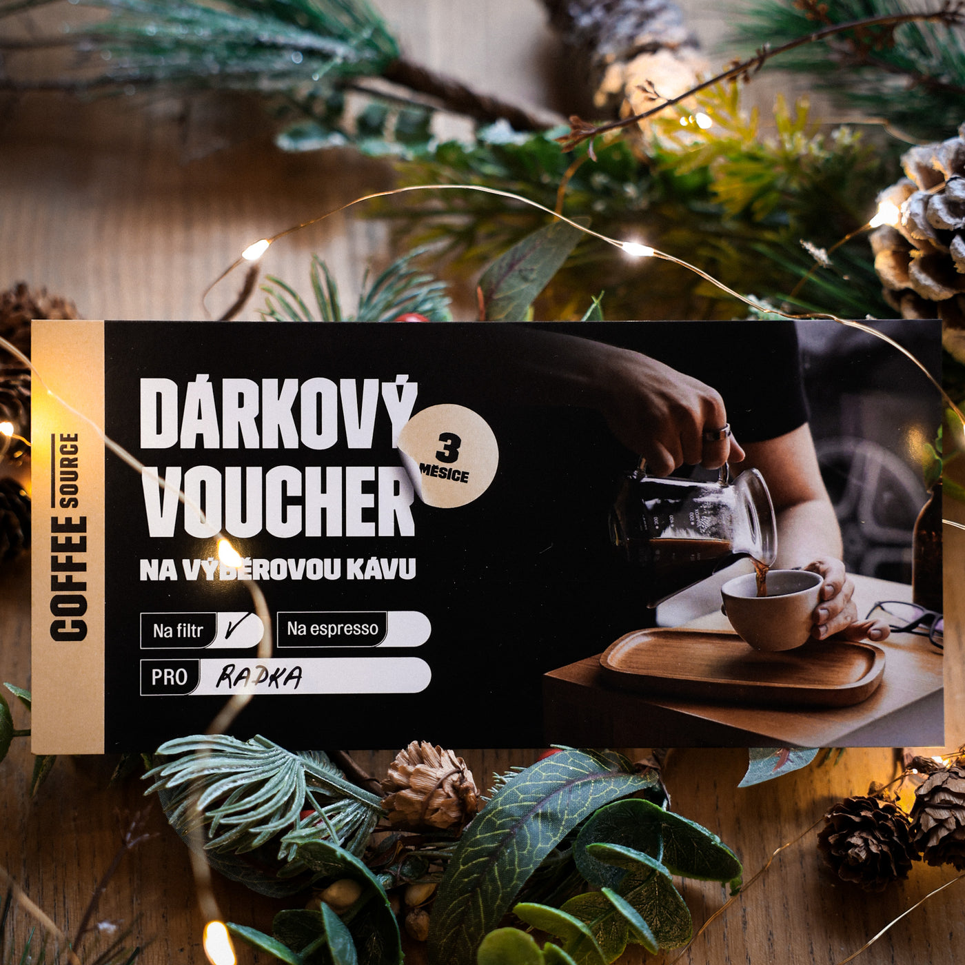 Gift voucher for specialty coffee