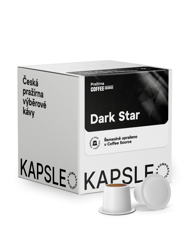 Výběrové espresso kapsle Dark Star