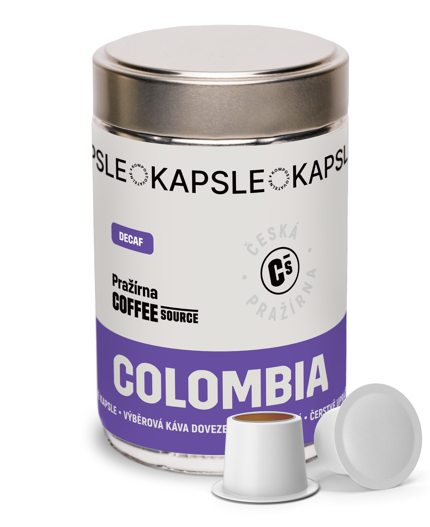 Výběrové espresso kapsle Colombia Decaf