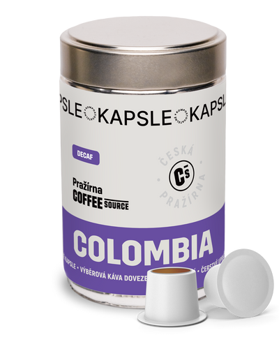 Výběrové espresso kapsle Colombia Decaf