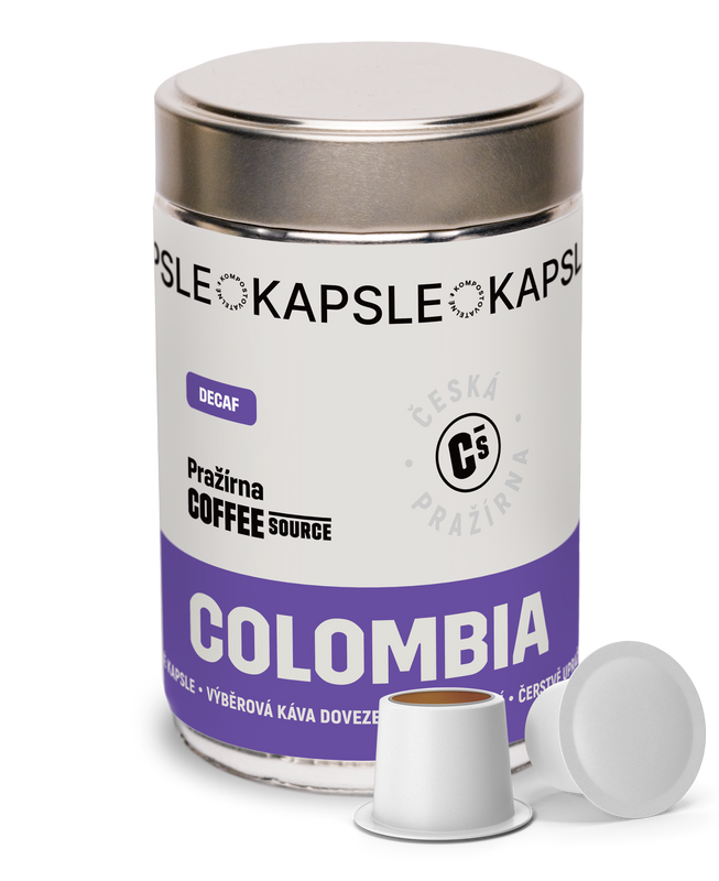 Výběrové espresso kapsle Colombia Decaf