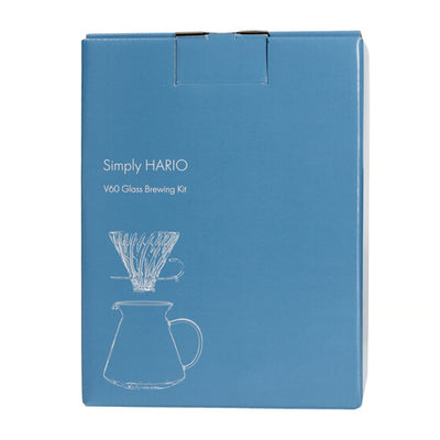 Hario - V60 Glass Brewing Kit - Sada skleněných dripperů + server + filtry
