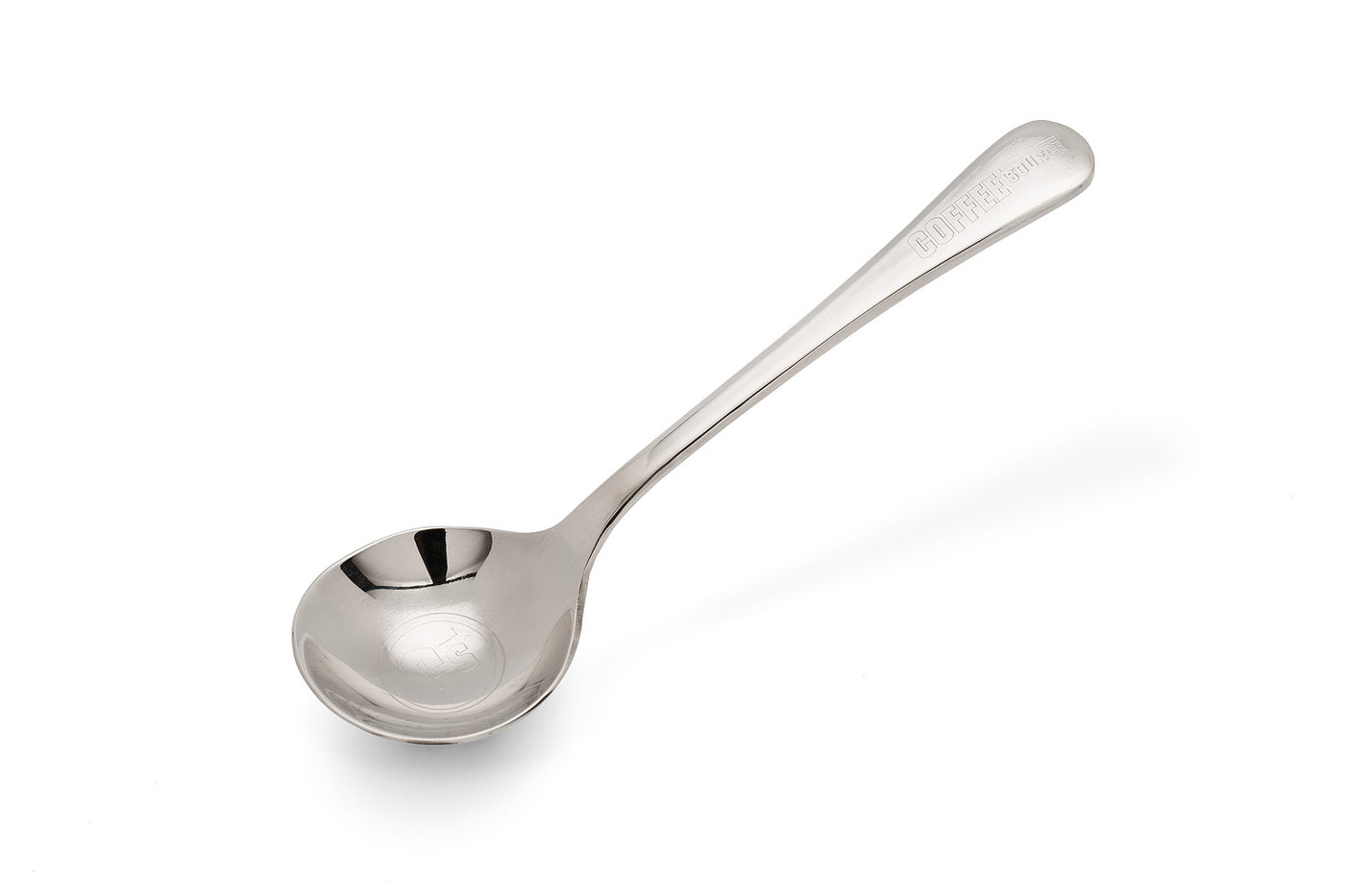 large cupping spoon stainless steel CS logo