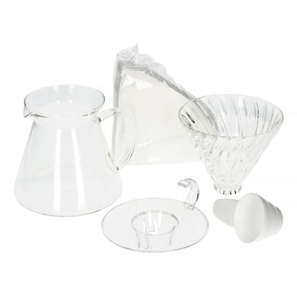 Hario - V60 Craft Kávovar - dripper + servírovací + filtry
