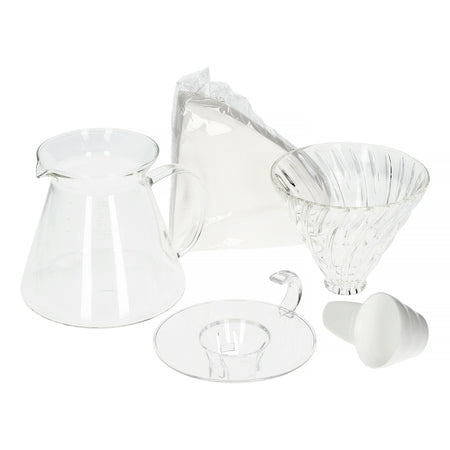Hario - V60 Craft Kávovar - dripper + servírovací + filtry