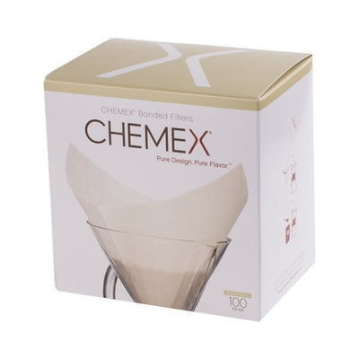 Chemex sada 100ks filtrů bílé čtvercové (6-8 šálků)